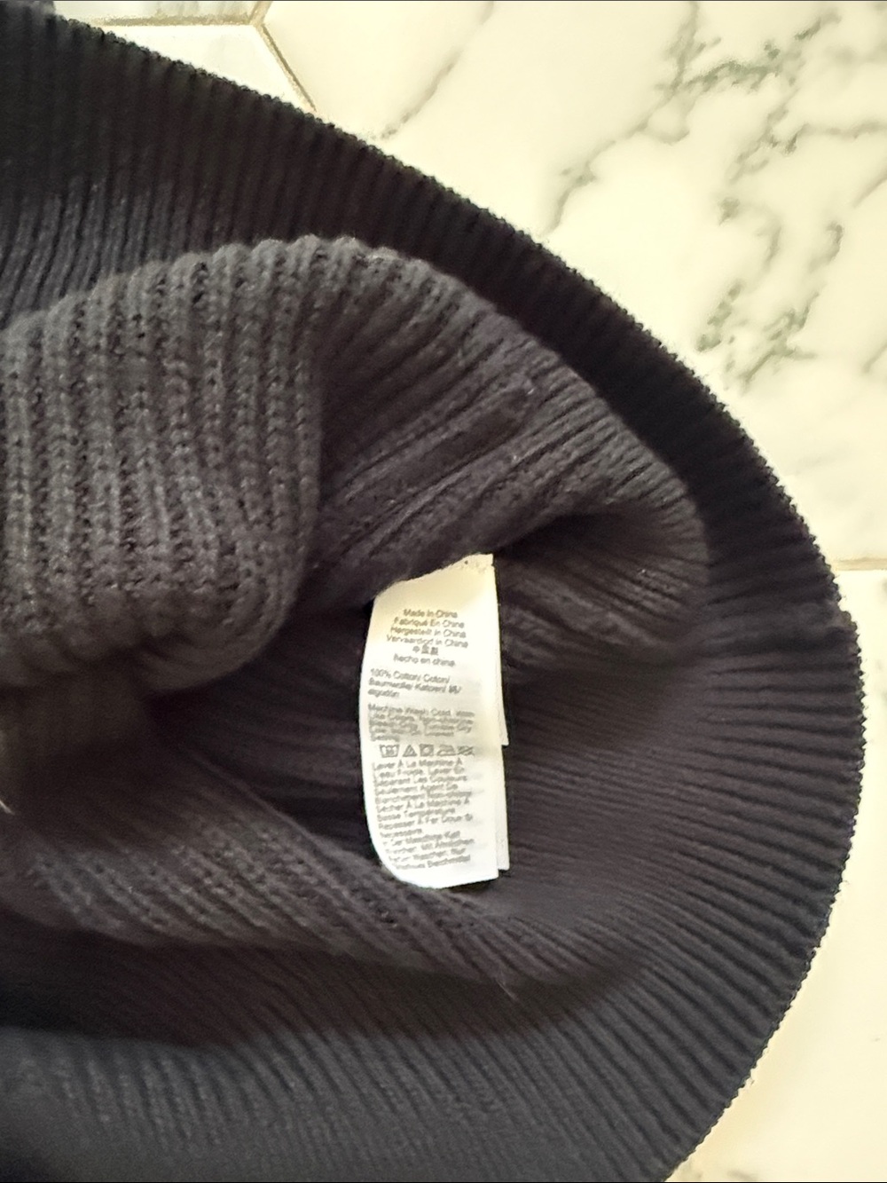 J. Crew Black Cardigan with Cream Trim and Pocket Stripes - Picture 6 of 6